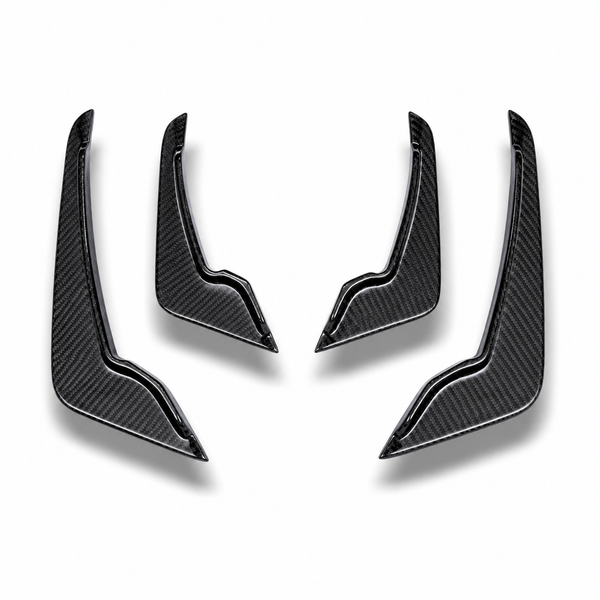 Dry Carbon Fiber Front Bumper Canards for BMW M3 G80 & M4 G82 (2021-2027) - EuroSpeed