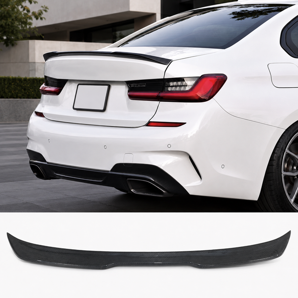 Carbon Fiber Rear Spoiler V2 for BMW G20 3 Series & G80 M3 (2019-2027) - EuroSpeed