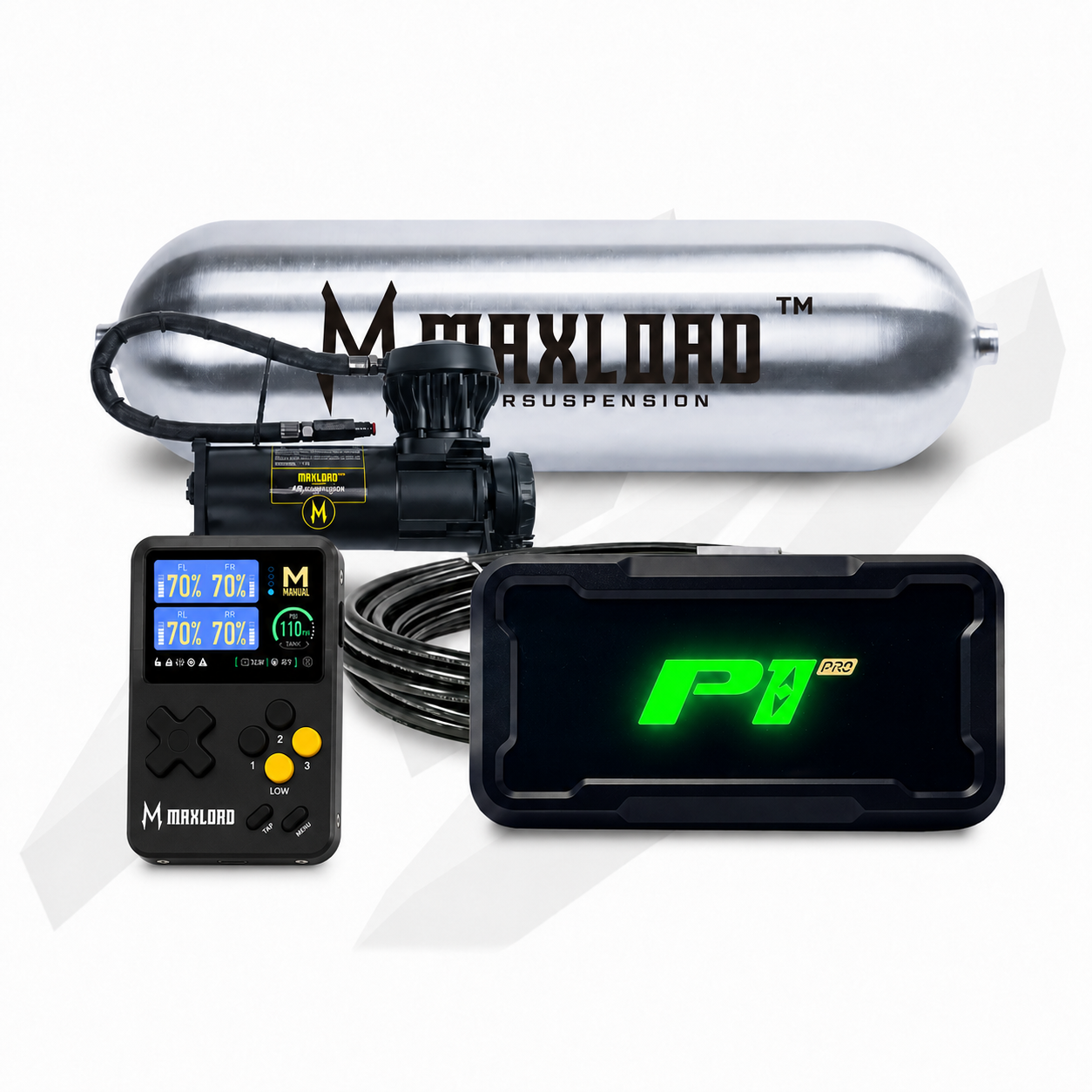 MaxLoad P1 Pro Air Management Kit - Single V680 Compressor & 3 Gallon Tank