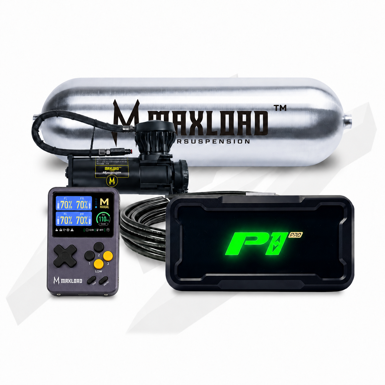 MaxLoad P1 Pro Air Management Kit - Single V680 Compressor & 3 Gallon Tank
