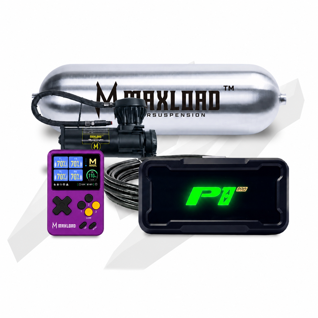 MaxLoad P1 Pro Air Management Kit - Single V680 Compressor & 3 Gallon Tank