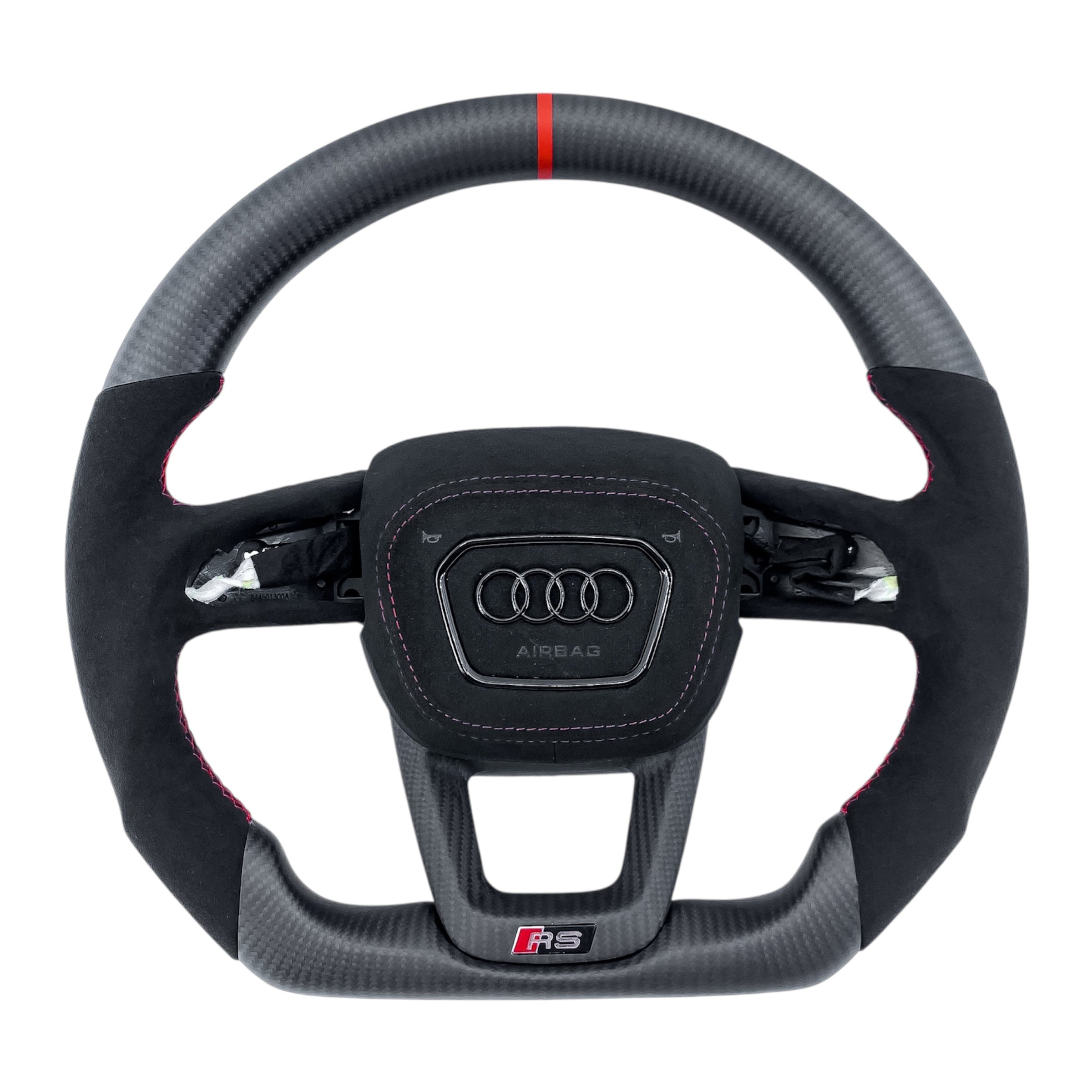 Carbon Fiber Steering Wheel for 2021–2024 Audi A3/S3/RS3 (8Y), A4/S4/RS4 & A5/S5/RS5 (B9.5)