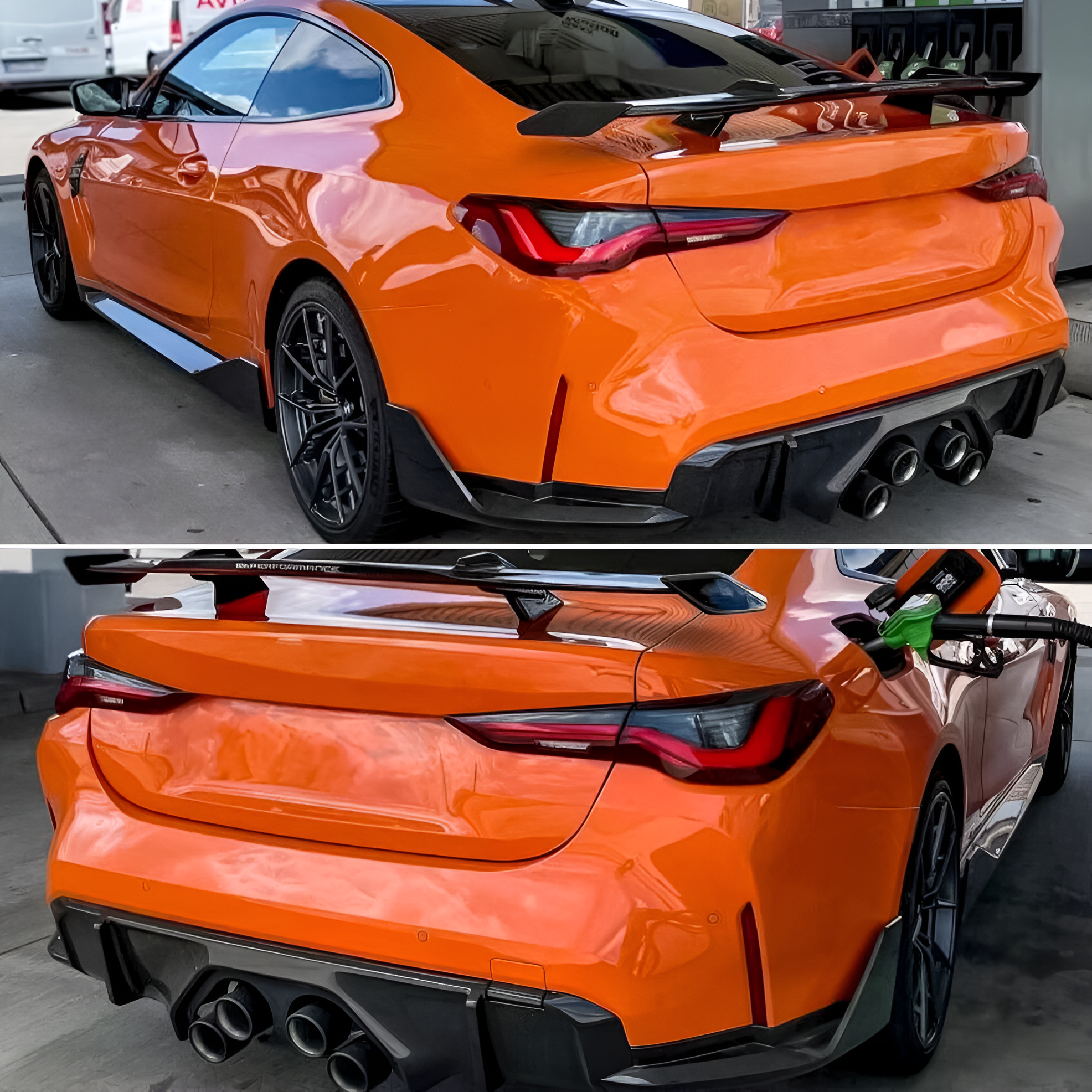 Dry Carbon Fiber Rear Bumper Canard Splitters for BMW M4 G82 (2021-2022)