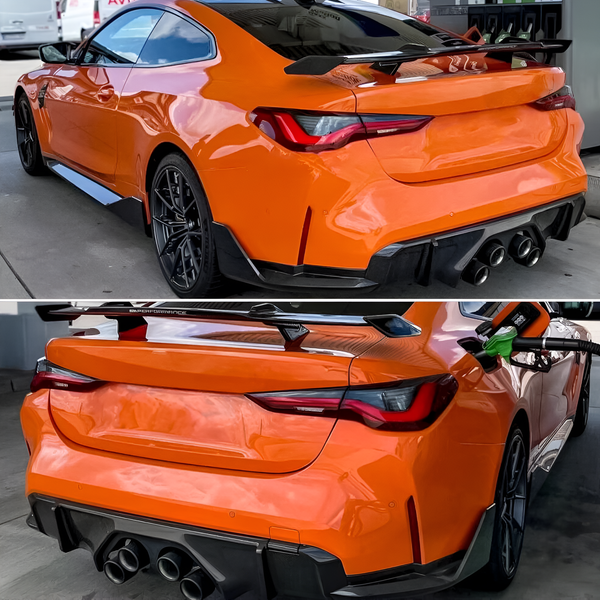 Dry Carbon Fiber Rear Bumper Canard Splitters for BMW M4 G82 (2021-2022)