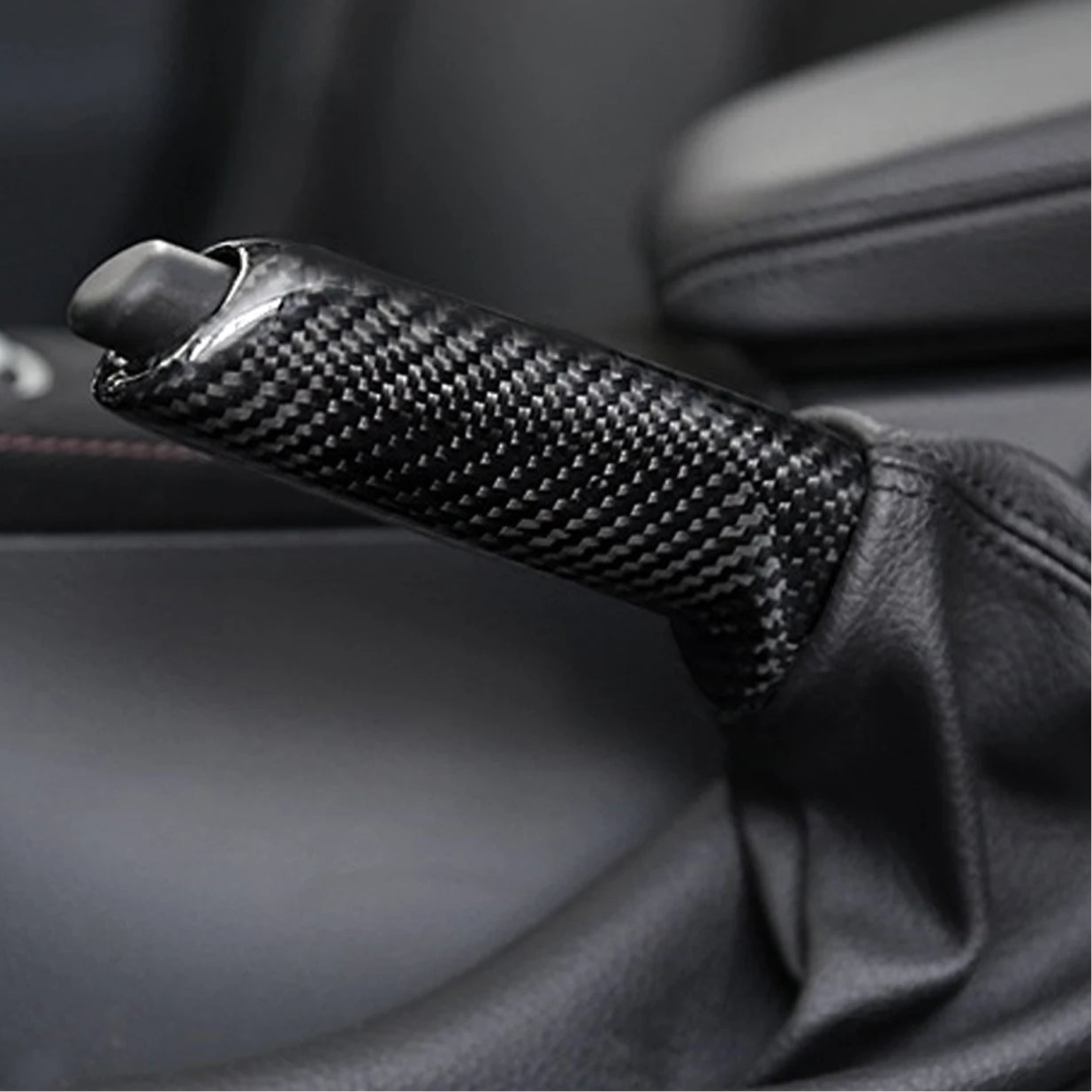 Carbon Fiber Handbrake Brake Handle Grip Cover for BMW E46, E90, E92, F30, F32, F80 - EuroSpeed