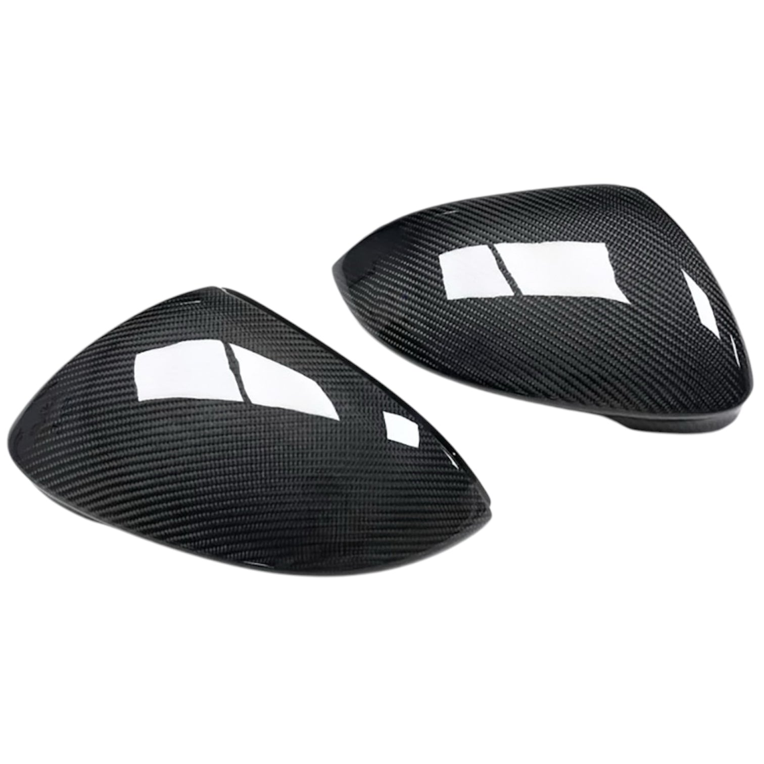 Carbon Fiber Mirror Cap Replacements for Volkswagen Golf MK8 (2020-2024)