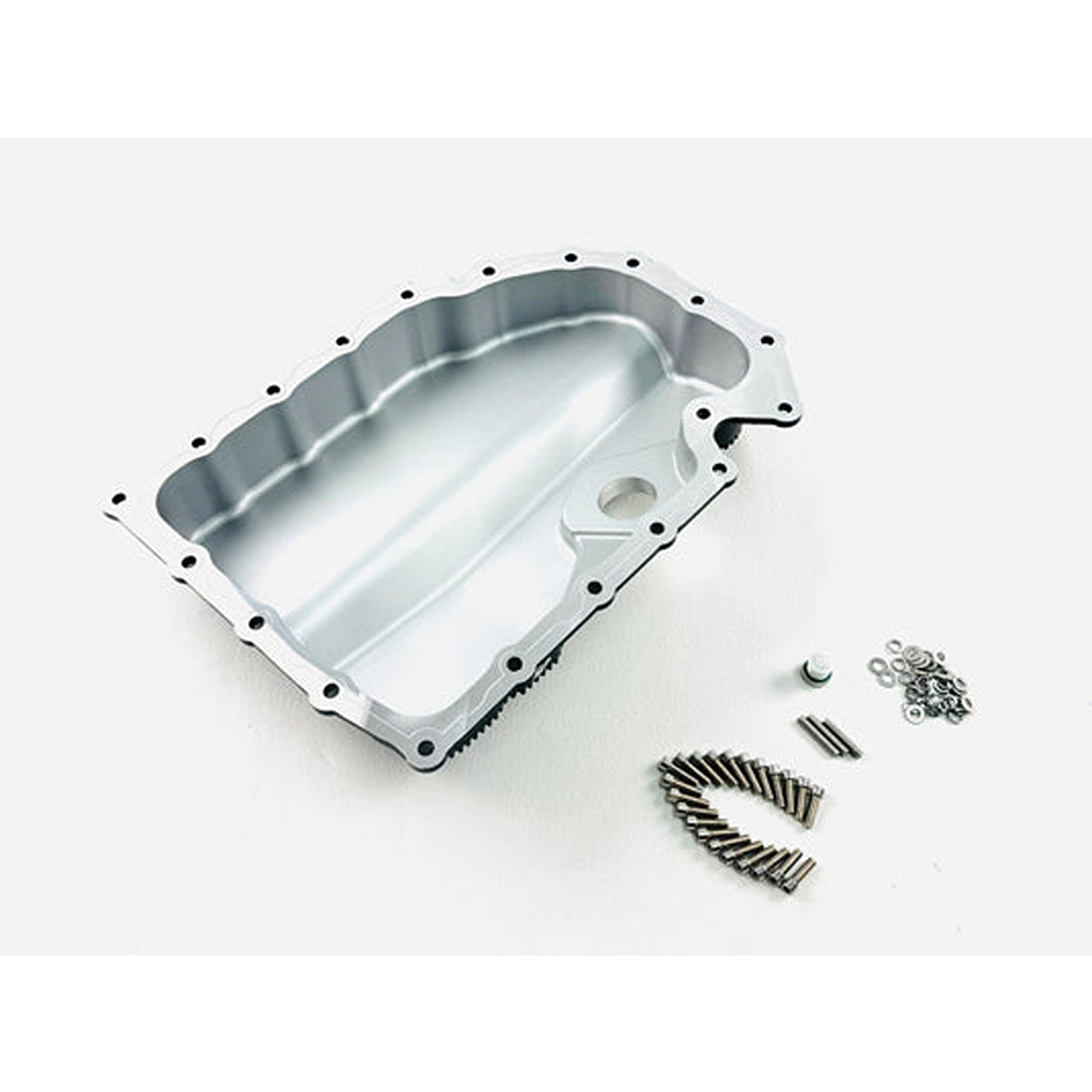 Aluminum Oil Pan Upgrade Kit with Magnetic Drain Plug for VW Golf MK7 / 7.5 & Audi A3 S3 8V (EA888.3)