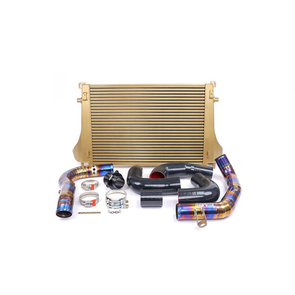 Direct Fit Intercooler Kit with Titanium Turbo Charge Pipe for VW Golf R GTI MK7/MK8, Audi A3 S3 8V & MQB 2.0T