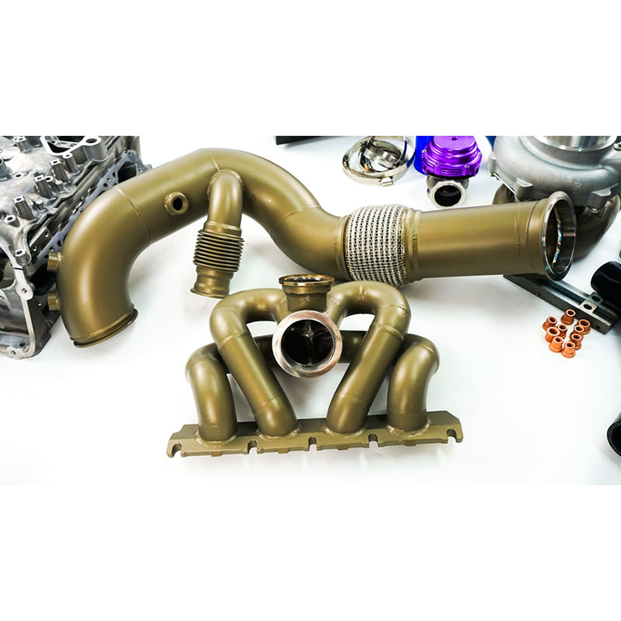 Full Frame Garrett Turbo Kit & 4 Port Engine Head for VW Golf MK7 / 7.5 & Audi A3 S3 8V (EA888.3)