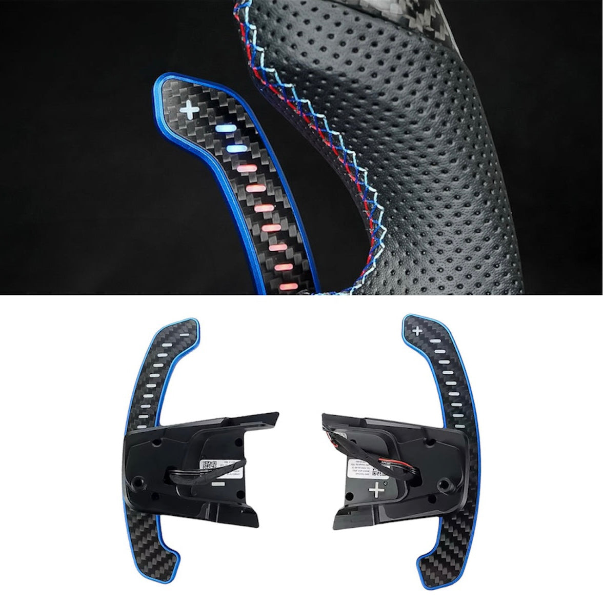 Carbon Fiber Magnetic LED Paddle Shifters for Golf MK7/7.5 (2012-2020) - EuroSpeed