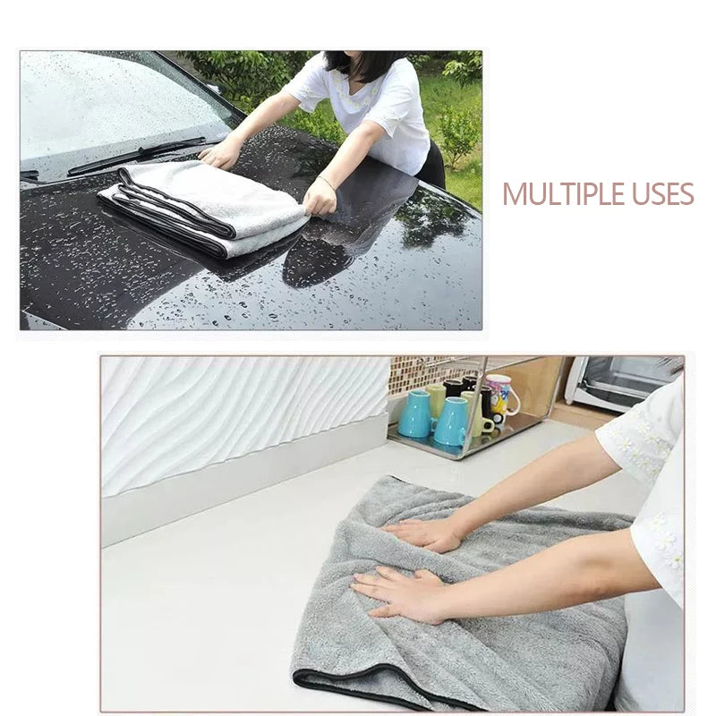 Microfiber Car Wash Towel - Ultra-Absorbent Detailing Cloth
