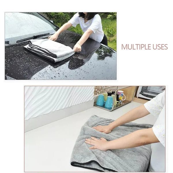 Microfiber Car Wash Towel - Ultra-Absorbent Detailing Cloth