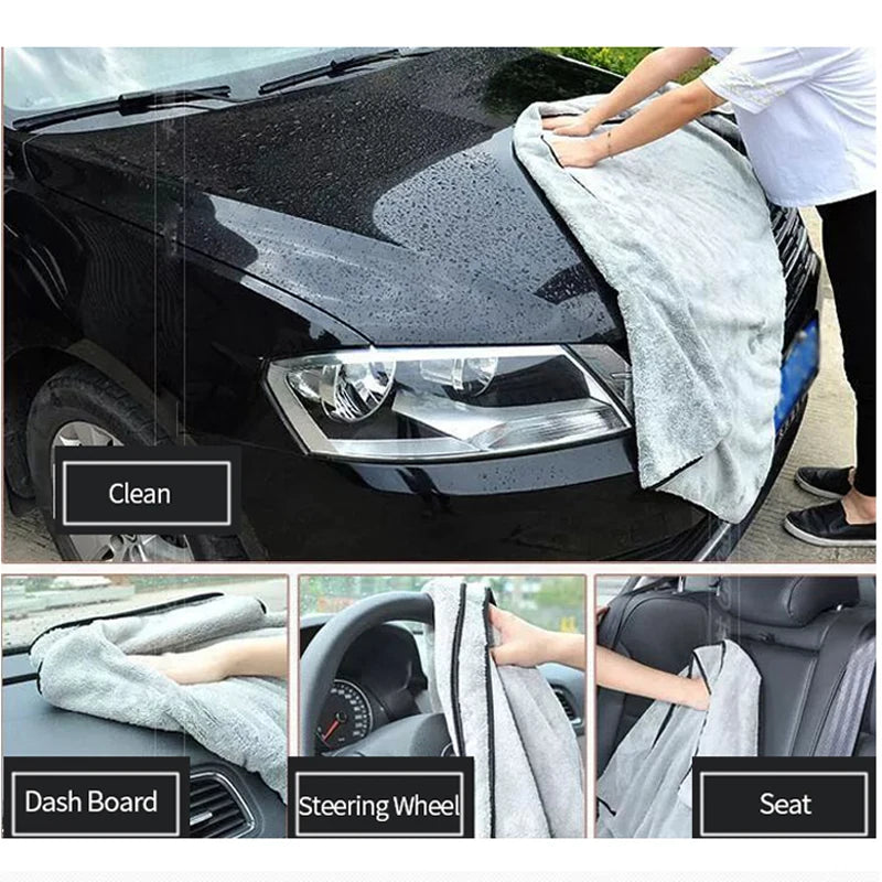 Microfiber Car Wash Towel - Ultra-Absorbent Detailing Cloth