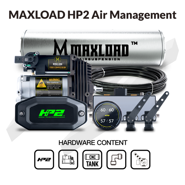 MaxLoad HP2 Air Management Kit - Single V980 Compressor & 4 Gallon Tank