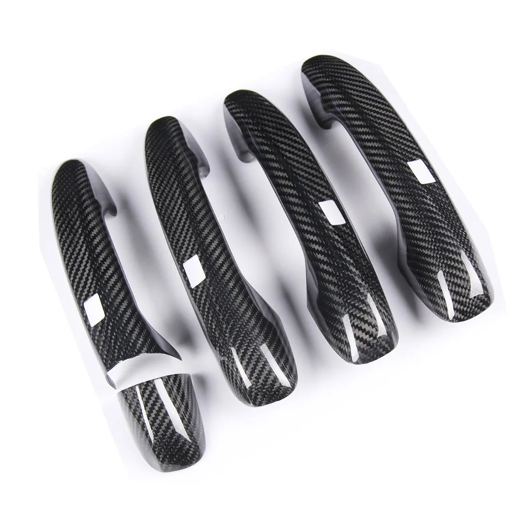 Real Carbon Fiber Door Handle Covers for Mercedes-Benz
