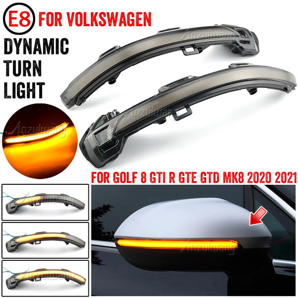LED Sequential Mirror Turn Signals for Volkswagen Golf MK8 (2020-2024)