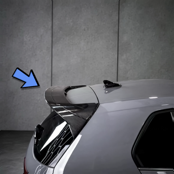 Carbon Fiber Rear Roof Spoiler - Volkswagen Golf GTI / Golf R MK8 (2022-2024)