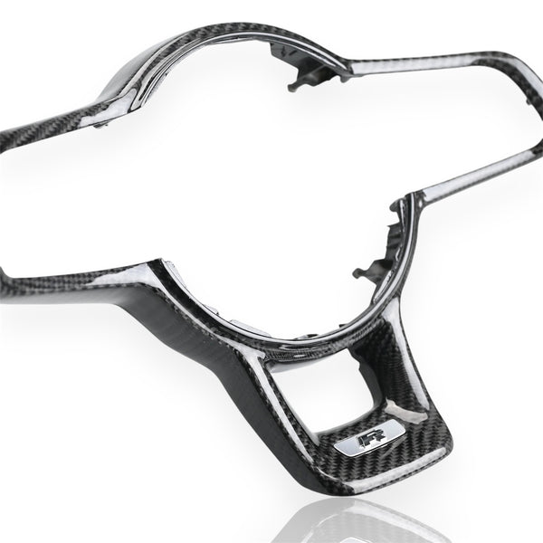 Carbon Fiber Steering Wheel Trim - Volkswagen Golf MK7 / MK7.5, Passat B8, Tiguan MK2