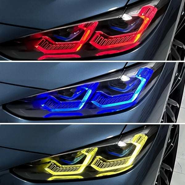 Headlight DRL Module Upgrade (Yellow, Blue, Red) for BMW M3/M4 4 Series CSL (2021+) - EuroSpeed