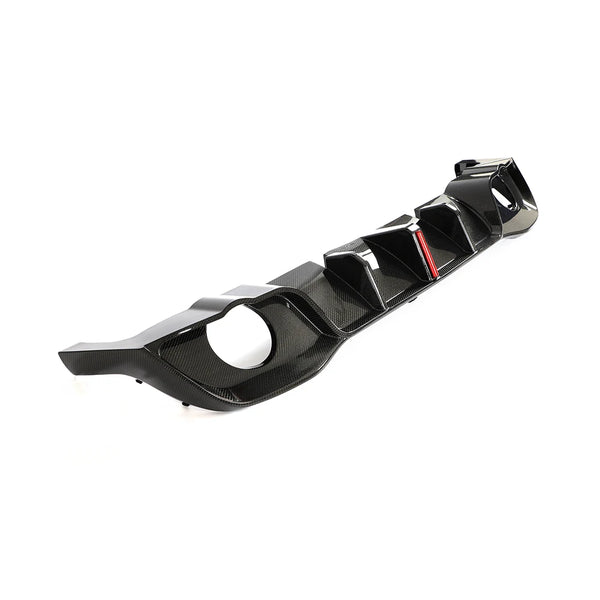 Carbon Fiber Rear LED Diffuser for Volkswagen Golf GTI MK8 (2022–2024)