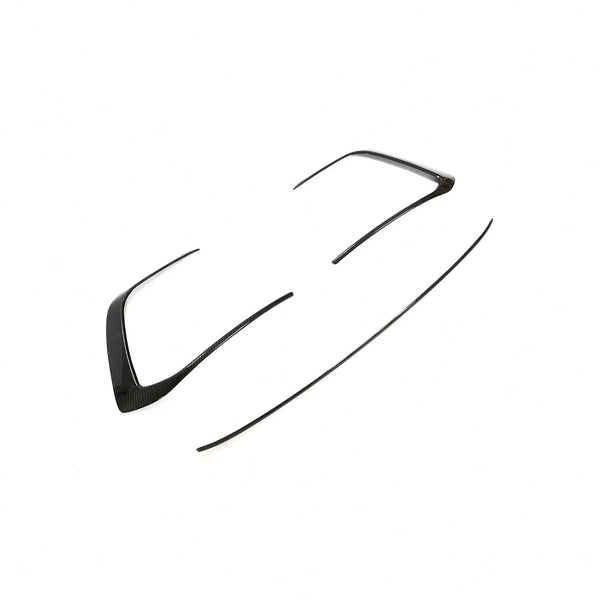 Carbon Fiber Front Grille Vent Trim Covers - Volkswagen Golf GTI MK8 (2022-2024)