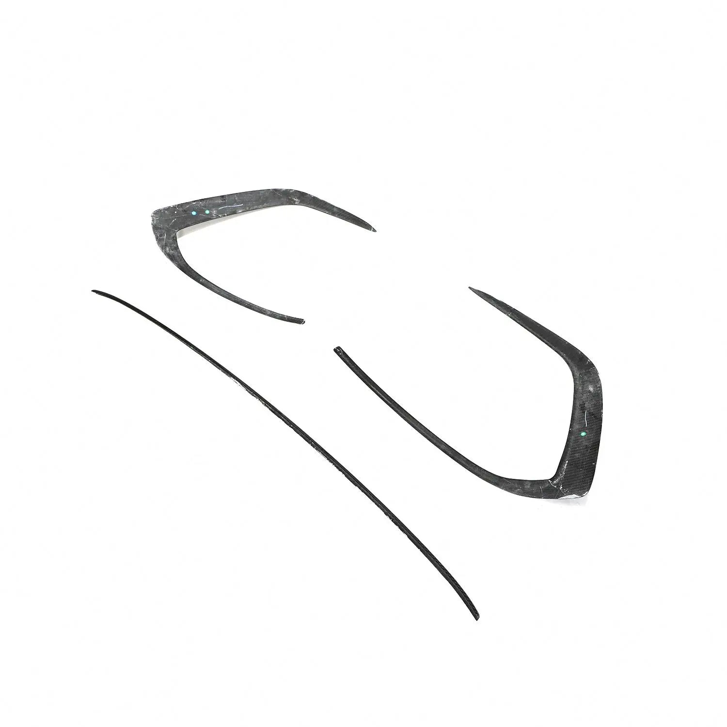 Carbon Fiber Front Grill Vent Surround Trims for Volkswagen Golf GTI MK8 (2022–2024)