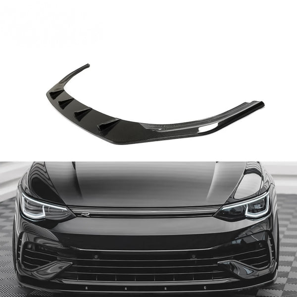 Carbon Fiber Front Lip Splitter for Volkswagen Golf R MK8 (2022–2024)