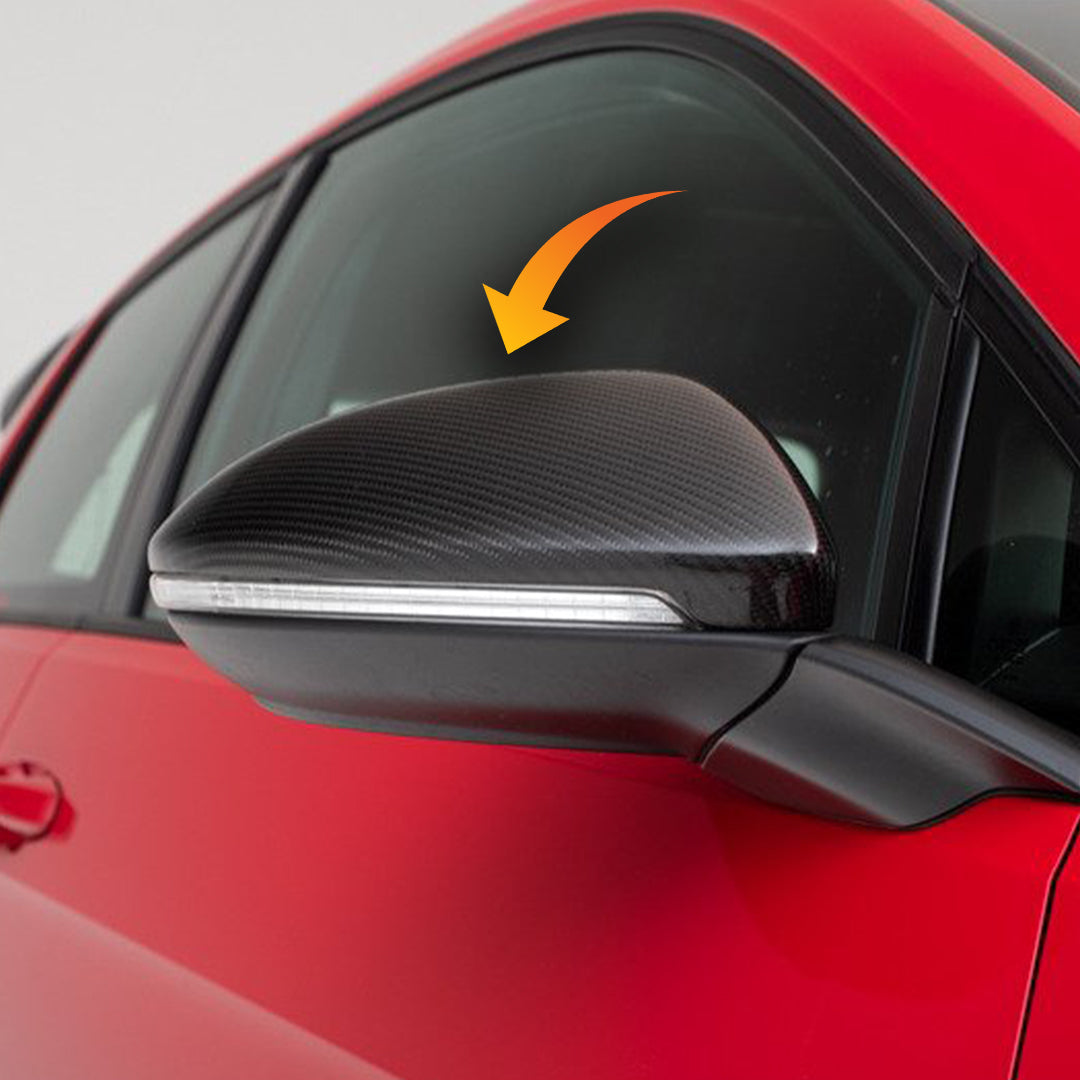 Carbon Fiber Mirror Cap Replacements for Volkswagen Golf MK7 7.5 (2014-2020)