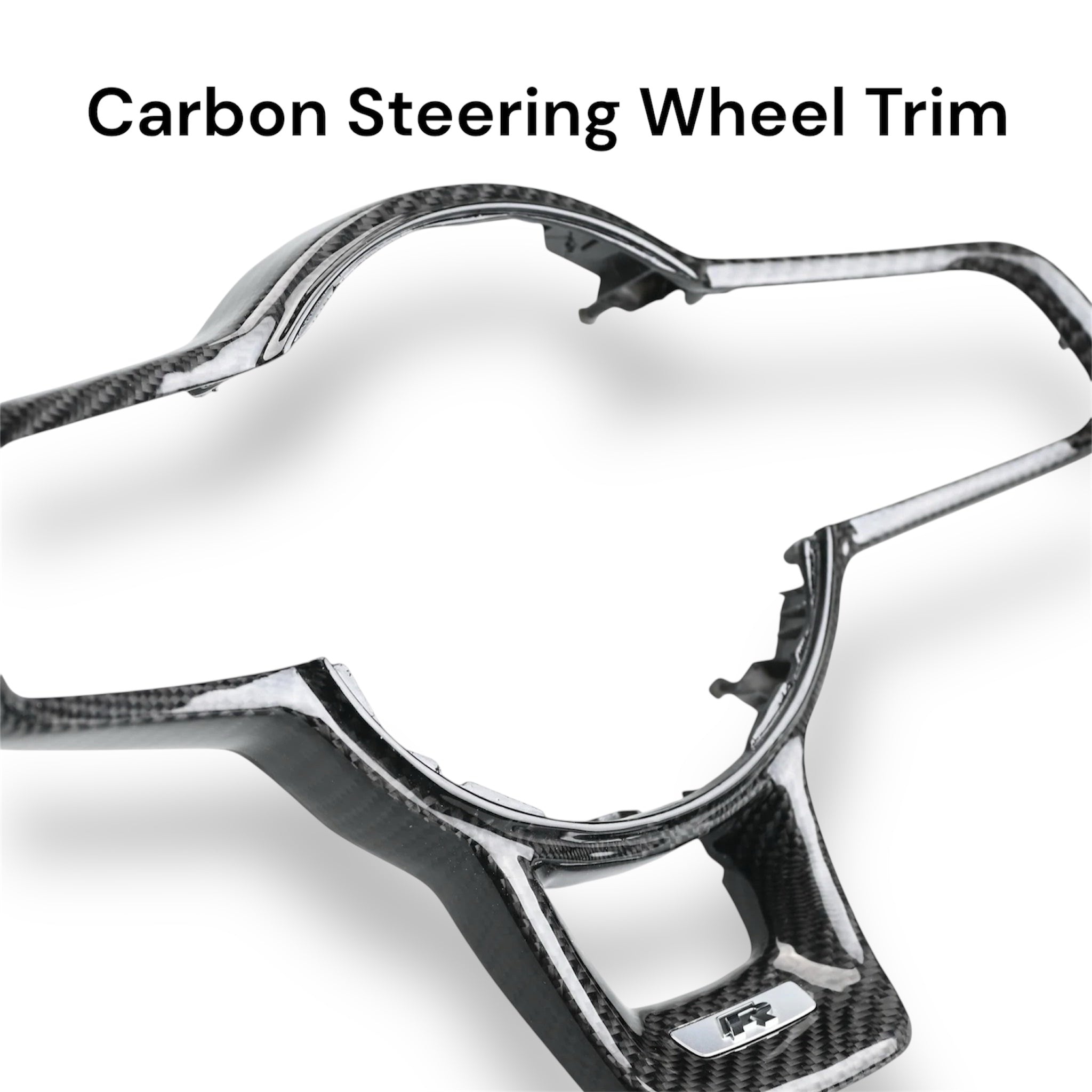Carbon Fiber Steering Wheel with Leather/Alcantara for VW Golf MK7/7.5, Jetta, Tiguan, Scirocco, Polo, T-Roc