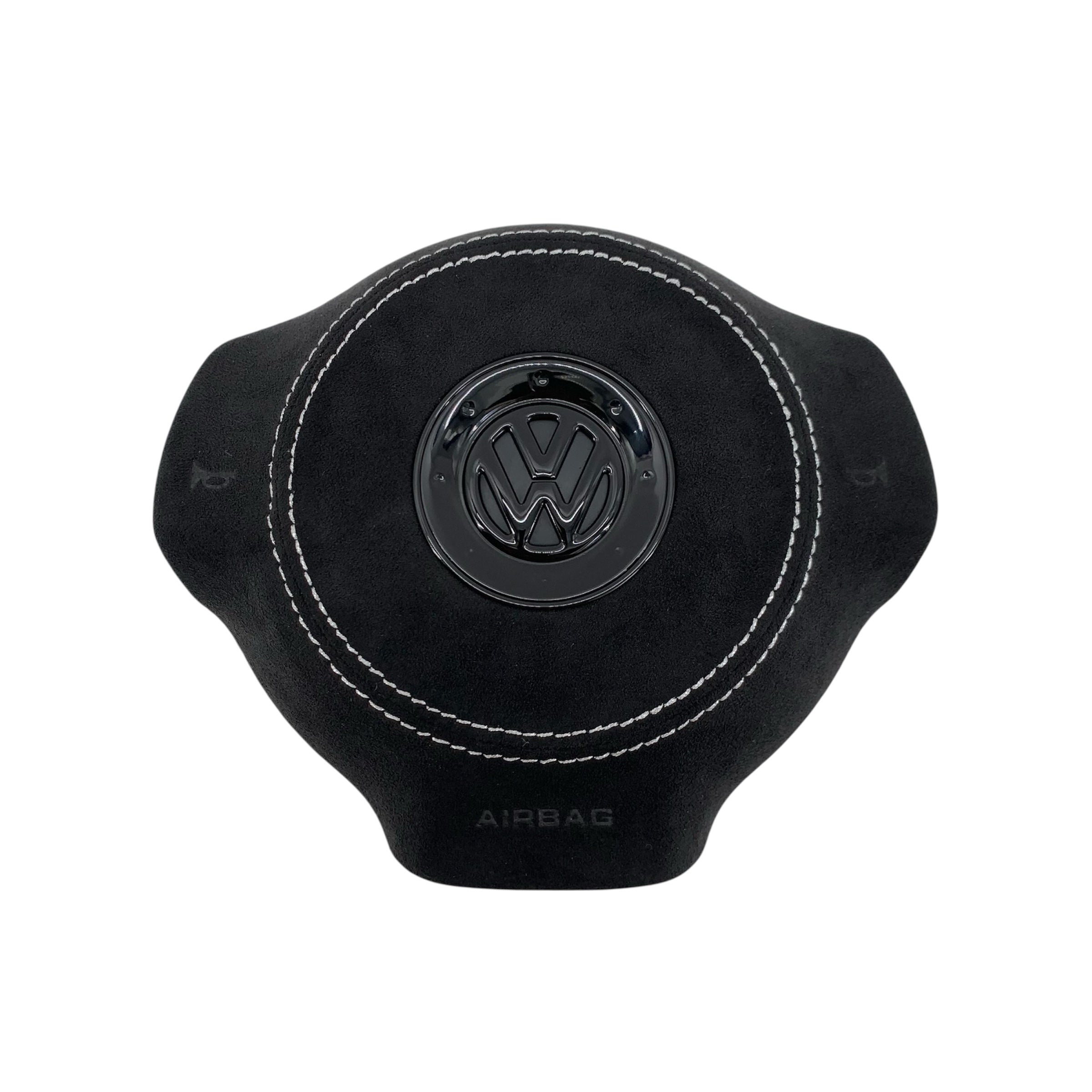 Carbon Fiber Steering Wheel with Leather/Alcantara for VW Golf MK6, Passat, Polo