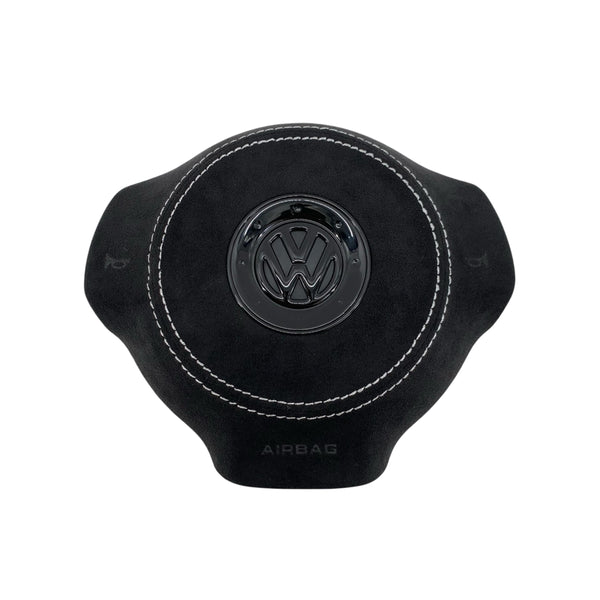 Carbon Fiber Steering Wheel with Leather/Alcantara for VW Golf MK6, Passat, Polo