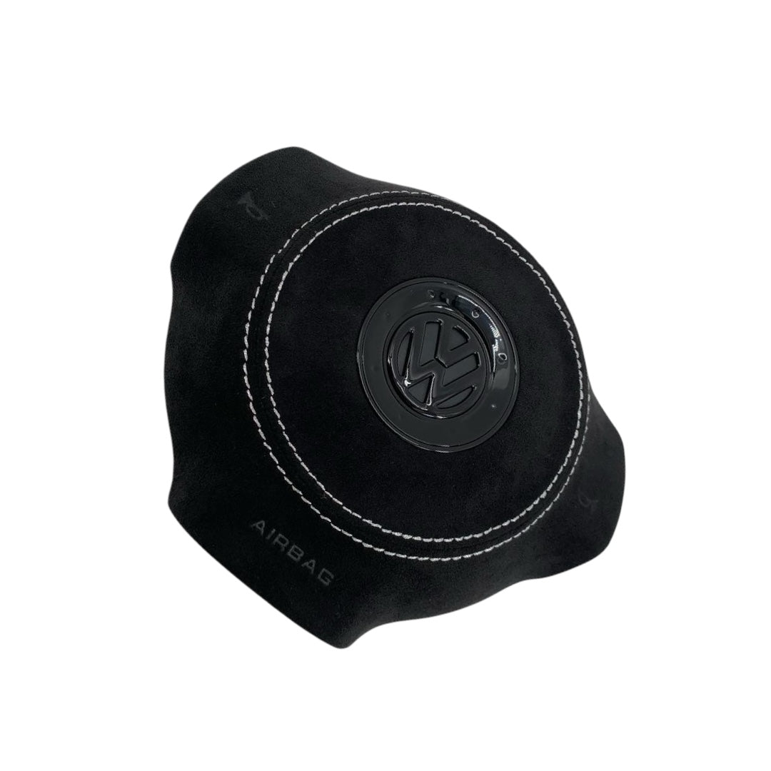 Carbon Fiber Steering Wheel with Leather/Alcantara for VW Golf MK6, Passat, Polo
