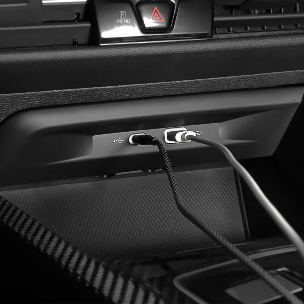 Dual Quick Charge Center Cubby Upgrade for Volkswagen Golf MK8 (2020–2024)