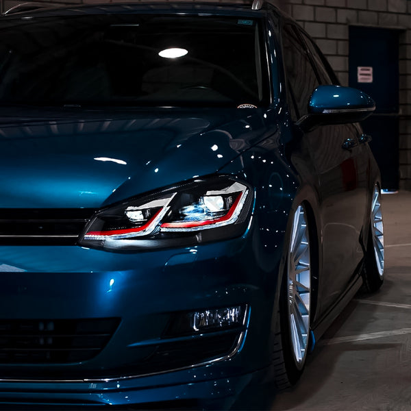 Full LED Headlights for Volkswagen Golf MK7 (Halogen Models) - Left-Hand Drive & Right-Hand Drive