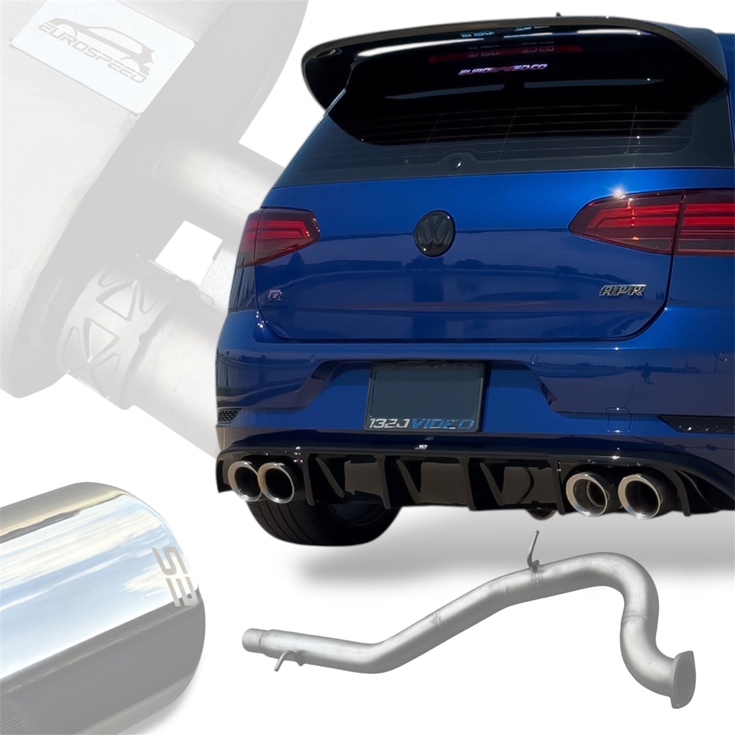EuroSpeed Catback Valved Exhaust System for Volkswagen Golf R MK7/7.5