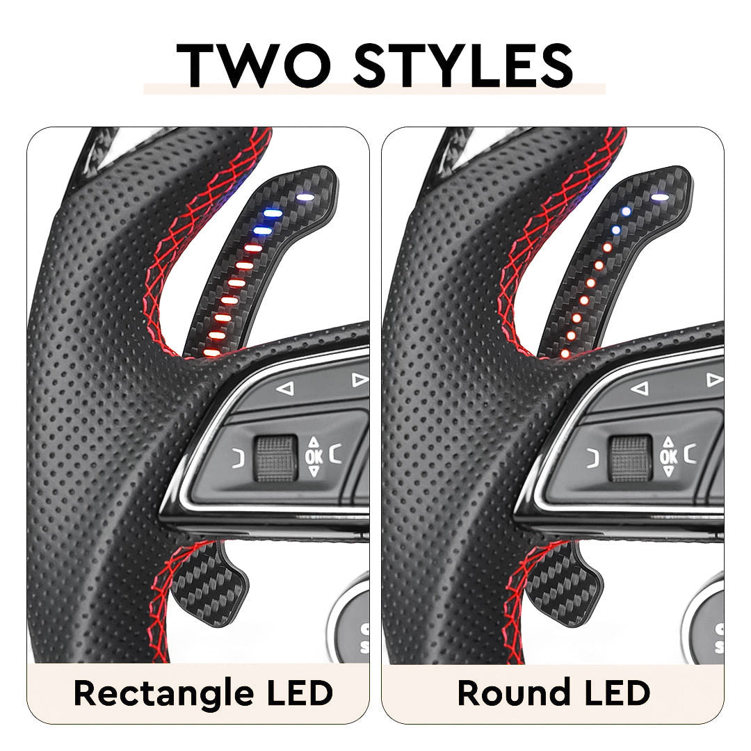 Carbon Fiber Magnetic LED Paddle Shifters for Volkswagen Golf MK7 / MK7.5 (2012-2020)