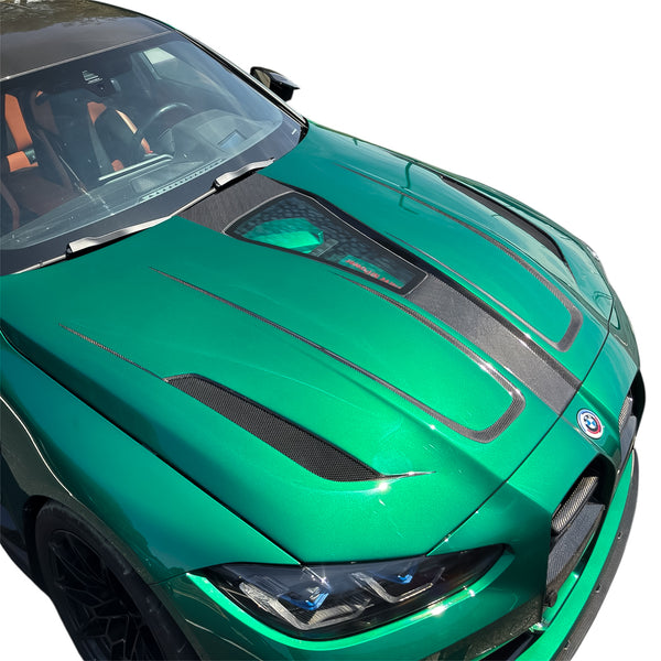 Carbon Fiber Transparent Hood/Bonnet for BMW G80/G82 M3 M4 - EuroSpeed