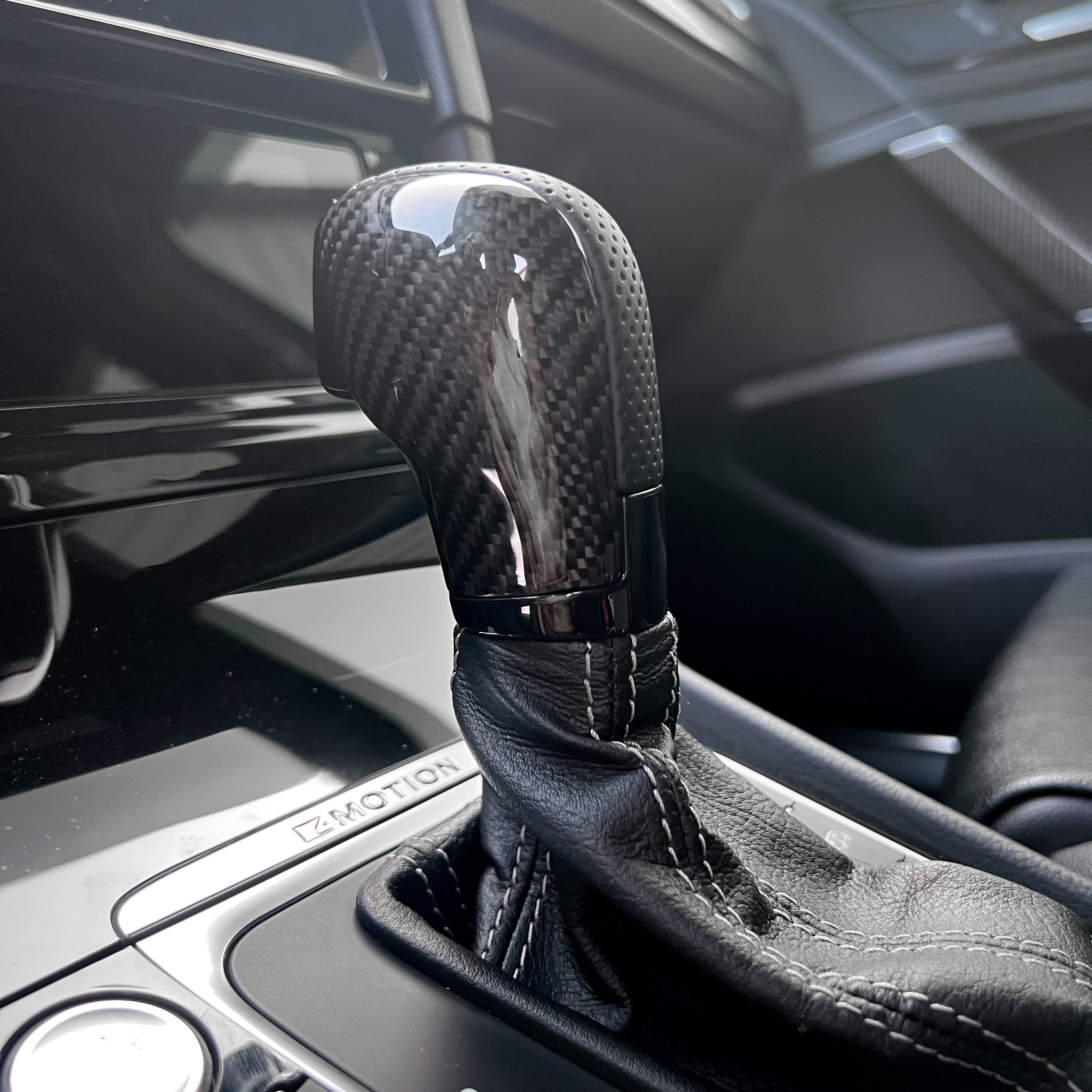 Carbon Fiber DSG Gear Knob Cover Luxury Upgrade & Shifter Trim for VW Golf 7 MK7 MK7.5 GTI, R