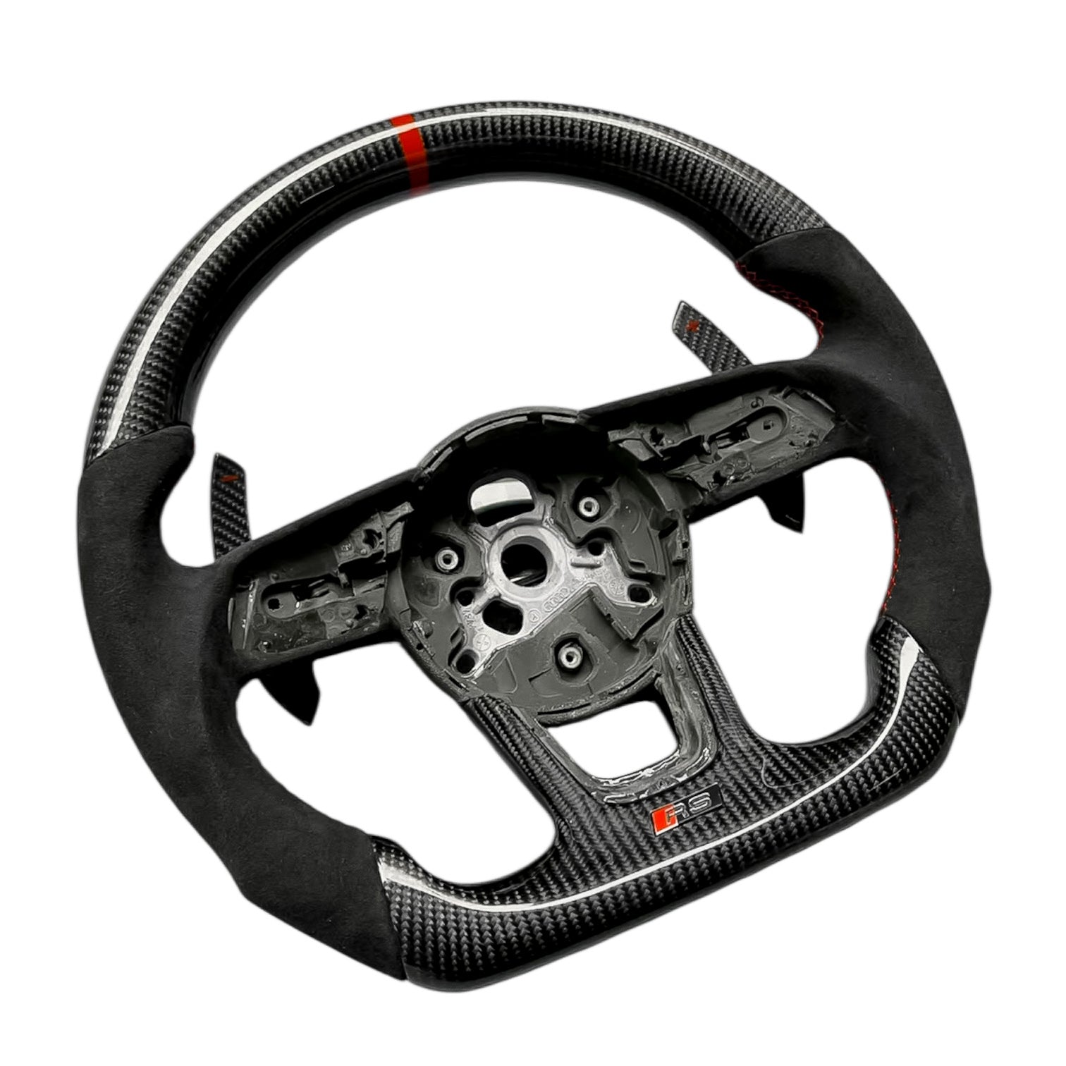 Carbon Fiber Steering Wheel for 2017–2020 Audi A3/S3/RS3 (8V Facelift), A4/S4 (B9), A5/S5 (B9) - EuroSpeed