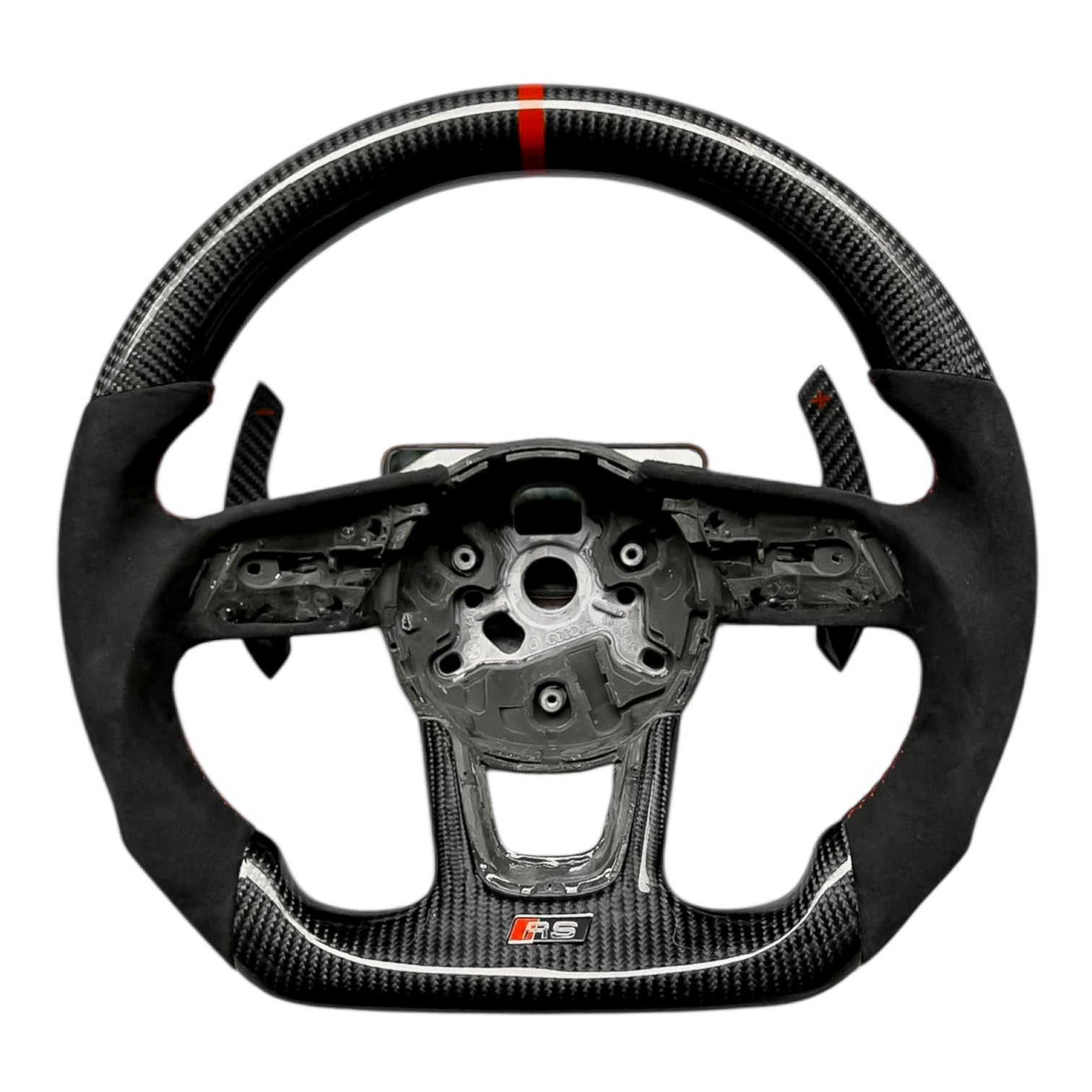 Carbon Fiber Steering Wheel for 2017–2020 Audi A3/S3/RS3 (8V Facelift), A4/S4 (B9), A5/S5 (B9) - EuroSpeed