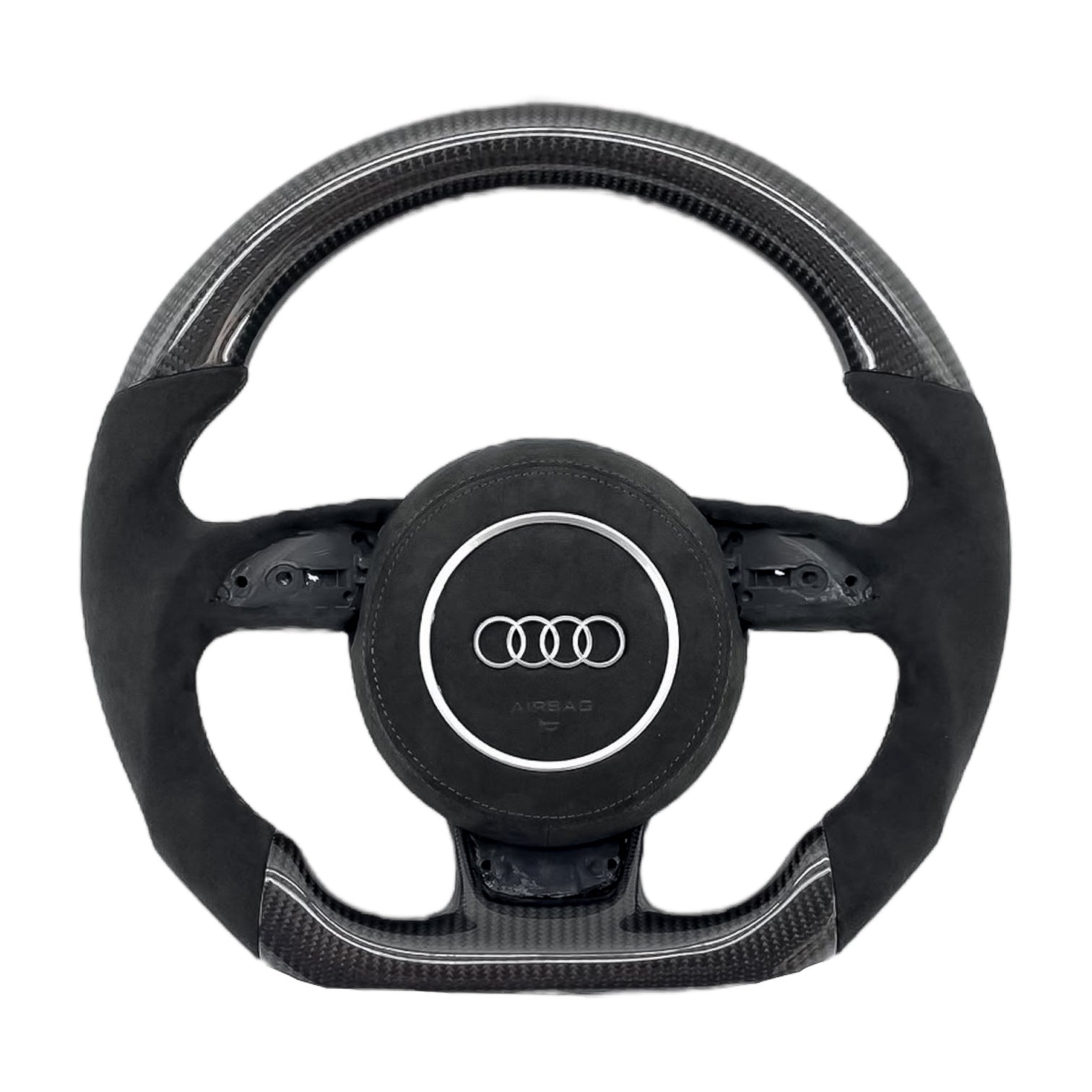 Carbon Fiber Steering Wheel for 2014–2016 A3/S3/RS3 (8V), 2013–2016 Audi A4/S4/RS4 & A5/S5/RS5 (B8.5), 2012–2018 A6/S6/RS6 & A7/S7/RS7 (C7/C7.5) - EuroSpeed