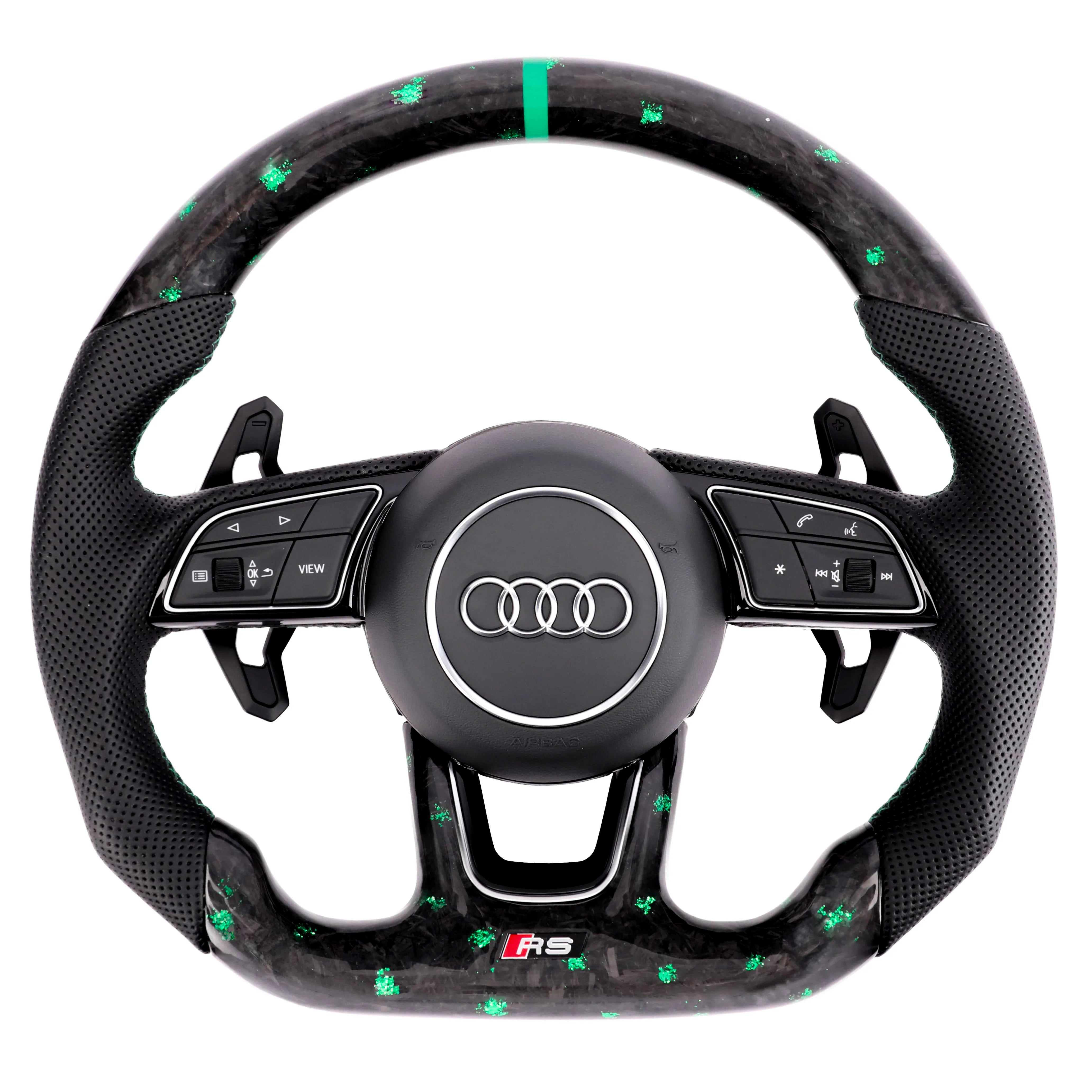 Carbon Fiber Steering Wheel for 2017–2020 Audi A3/S3/RS3 (8V Facelift), A4/S4 (B9), A5/S5 (B9) - EuroSpeed