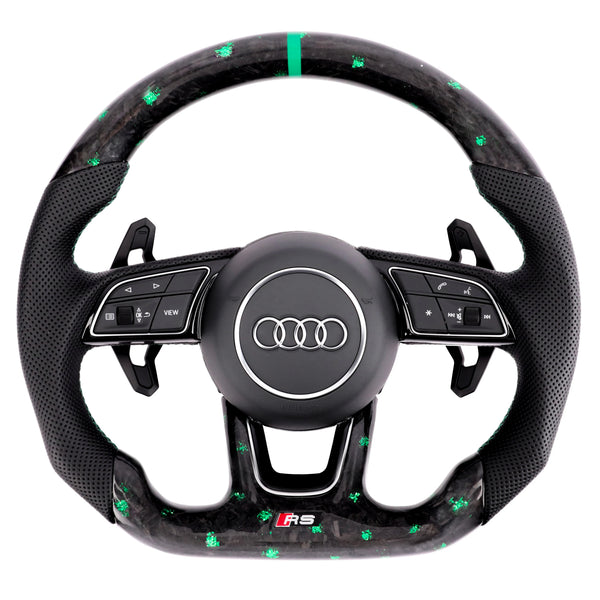 Carbon Fiber Steering Wheel for 2017–2020 Audi A3/S3/RS3 (8V Facelift), A4/S4 (B9), A5/S5 (B9) - EuroSpeed
