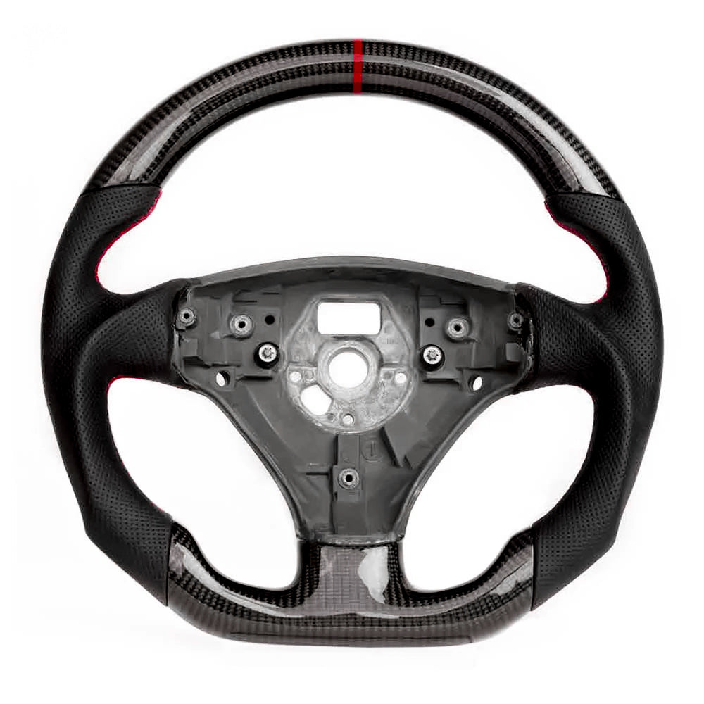 Carbon Fiber Steering Wheel for 2002–2005 Audi A4/S4 (B6) & 1998–2004 A6/S6/RS6 (C5) - EuroSpeed