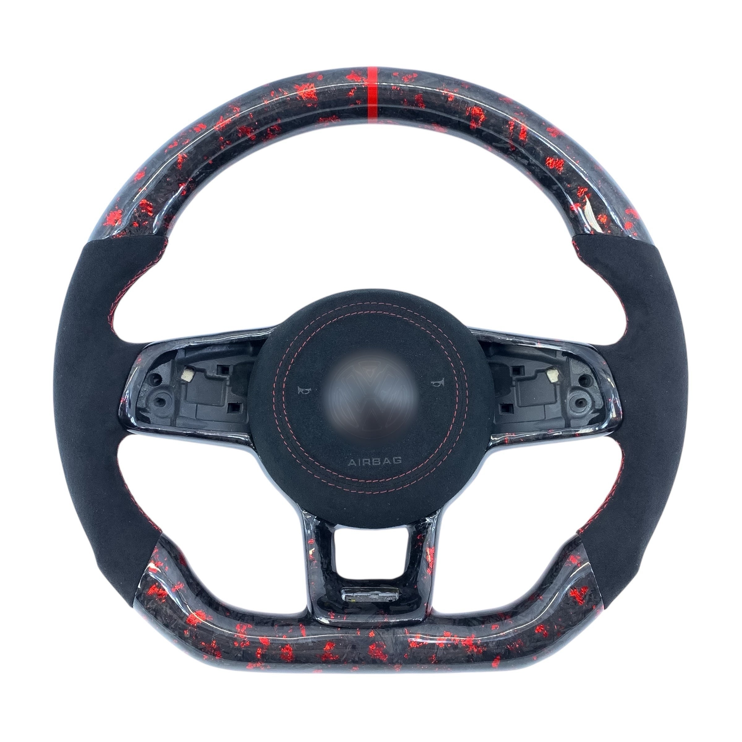 Carbon Fiber Steering Wheel for VW Golf MK7/7.5, Jetta, Tiguan, Scirocco, Polo, T-Roc