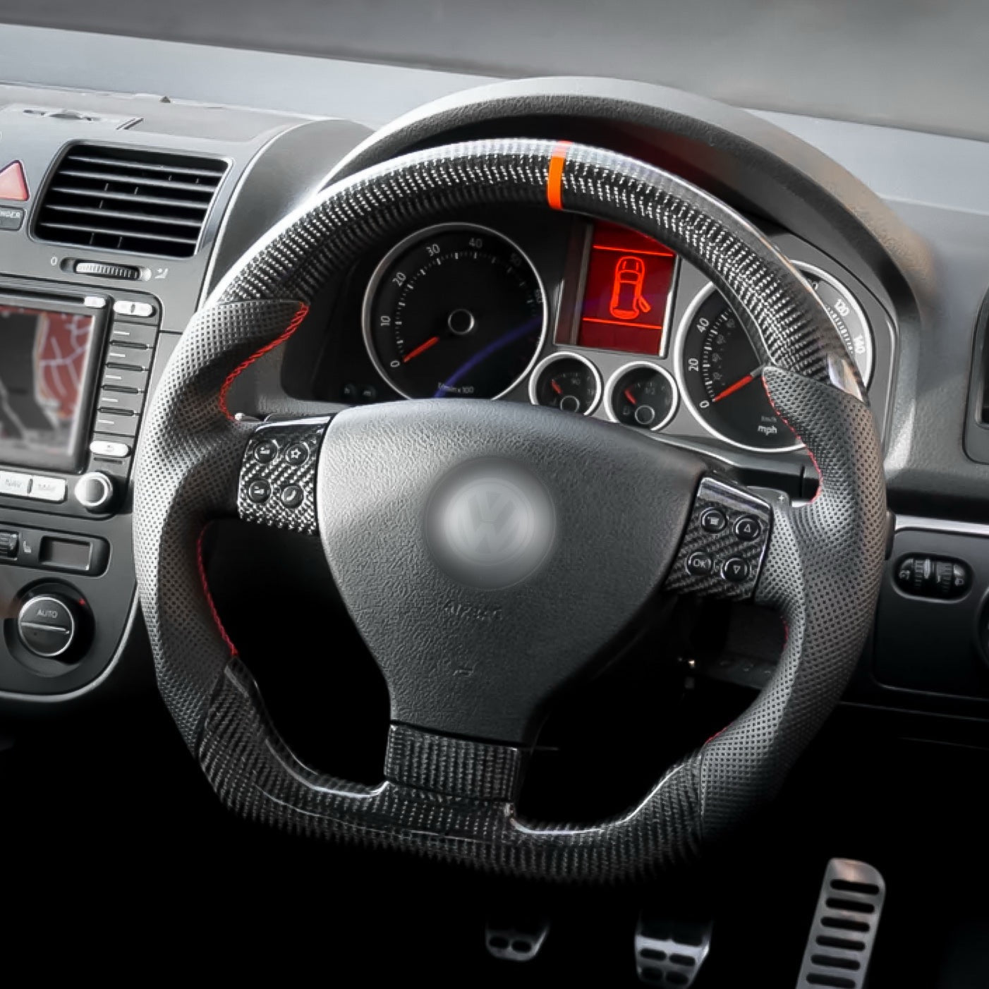 Carbon Fiber Steering Wheel for Golf MK5