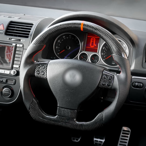 Carbon Fiber Steering Wheel for Golf MK5 - EuroSpeed