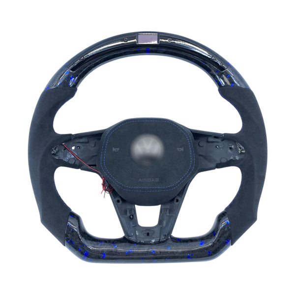 Carbon Fiber Steering Wheel for Golf MK8, Jetta, Passat, Arteon, Tiguan, Taos, Polo, Atlas, ID.4 - EuroSpeed