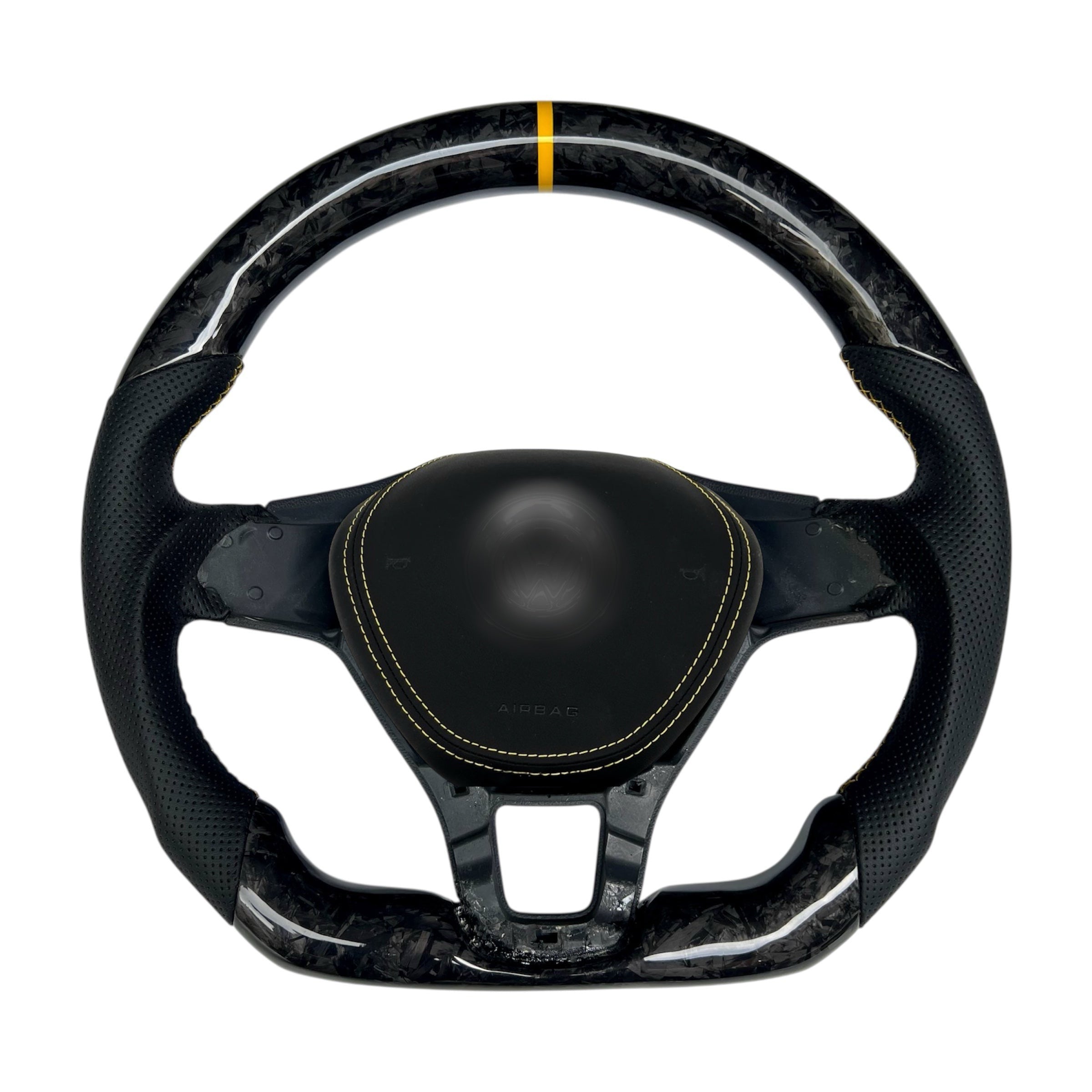 Carbon Fiber Steering Wheel for Golf MK7, Alltrack, E-Golf, Tiguan, Jetta, Passat, Arteon