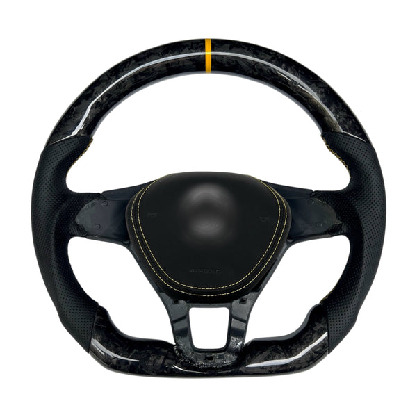 Carbon Fiber Steering Wheel for Golf MK7, Alltrack, E-Golf, Tiguan, Jetta, Passat, Arteon - EuroSpeed